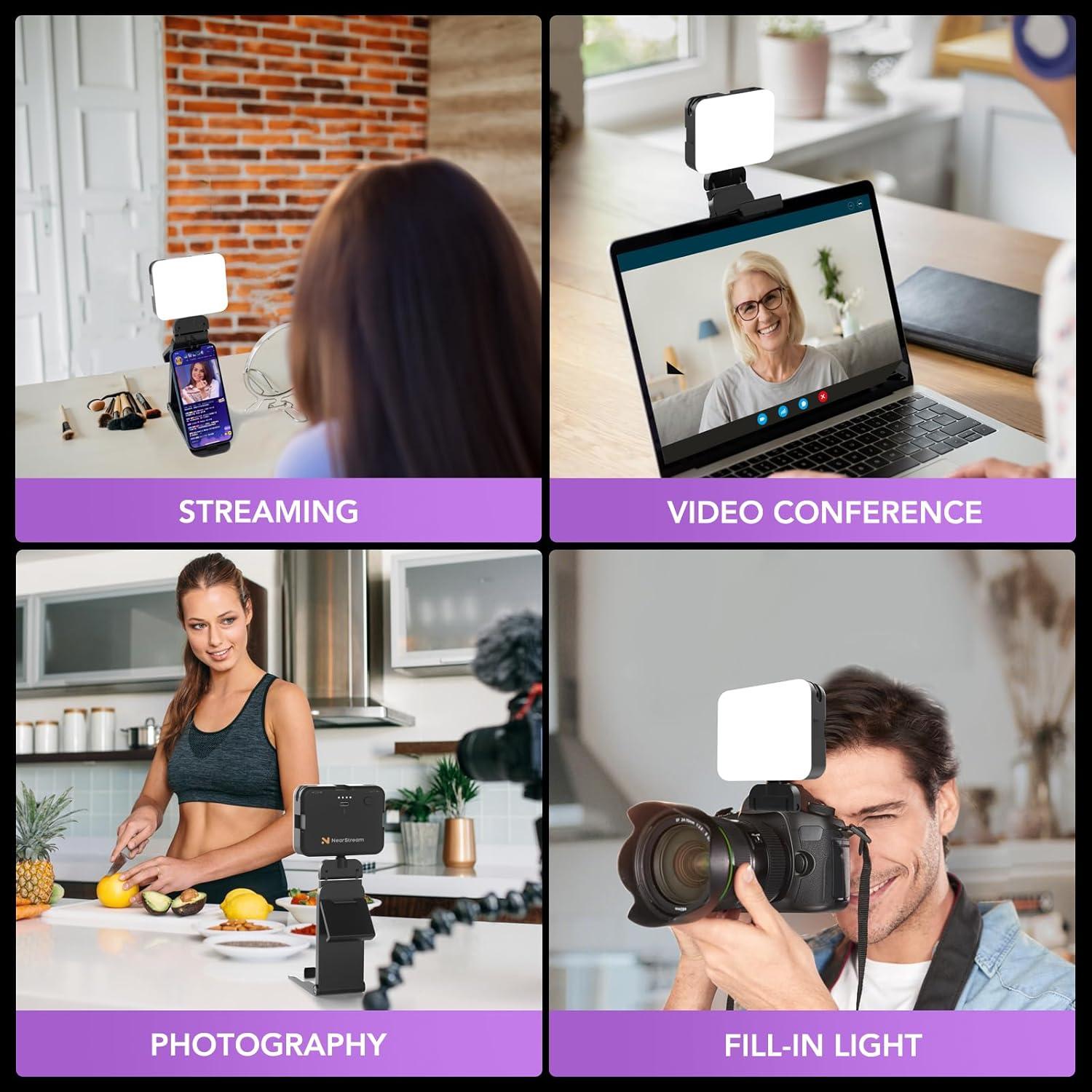 Luz de Streaming LED NearStream SL10B con Brillo Ajustable