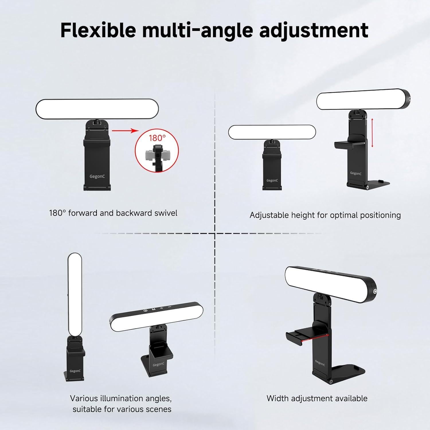 Kit de Iluminación LED Doble para Videoconferencias GegonC
