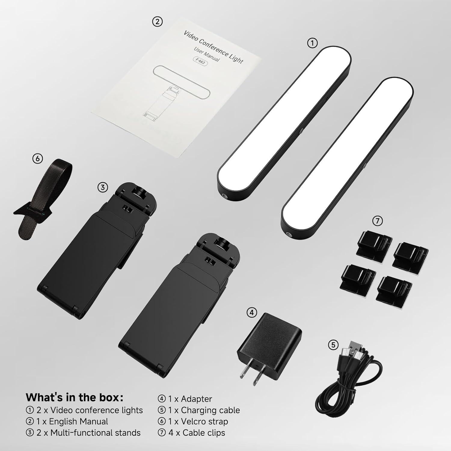 Kit de Iluminación LED Doble para Videoconferencias GegonC