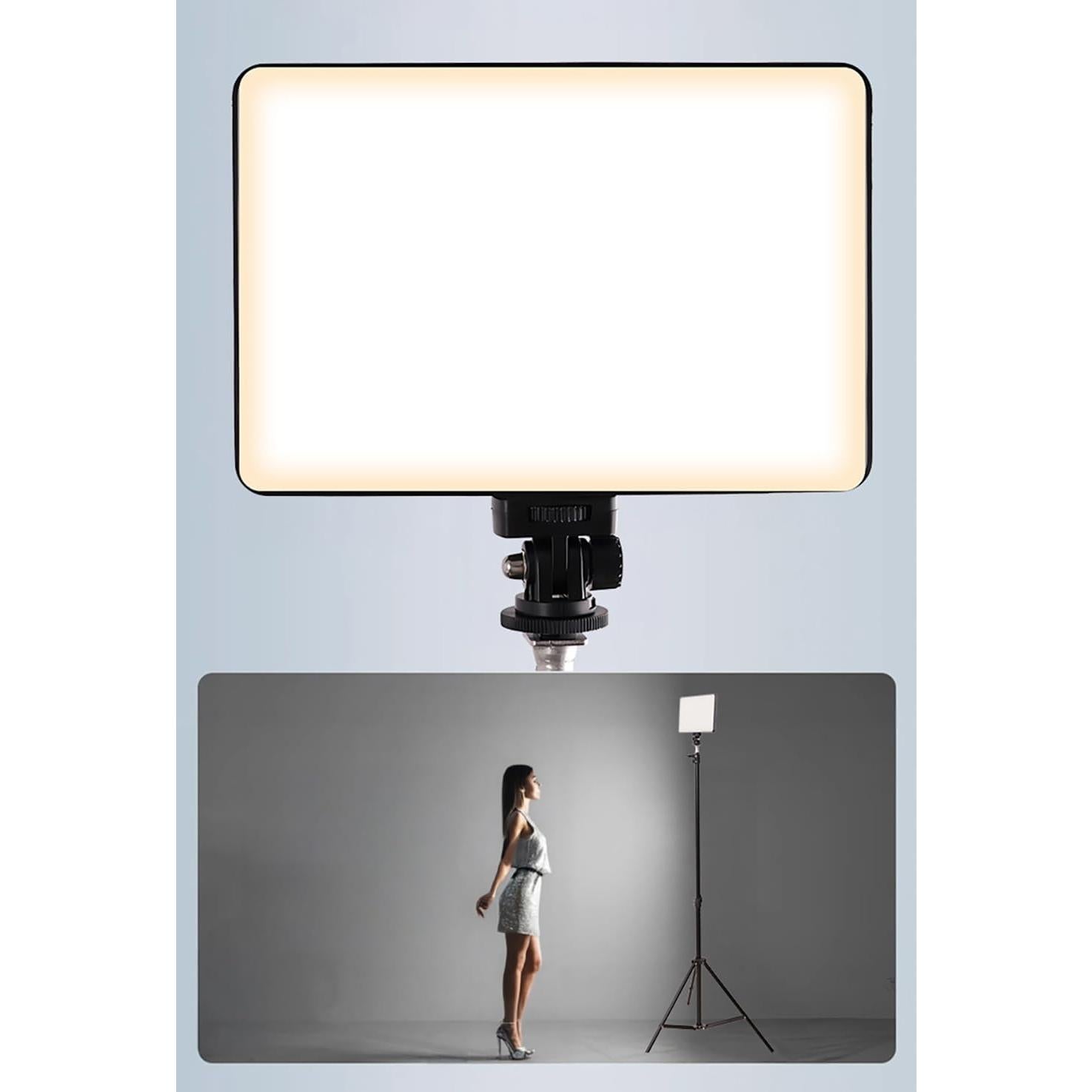 Luz de Video LED HIOUME Regulable 4000mAh 240 Perlas CRI>95