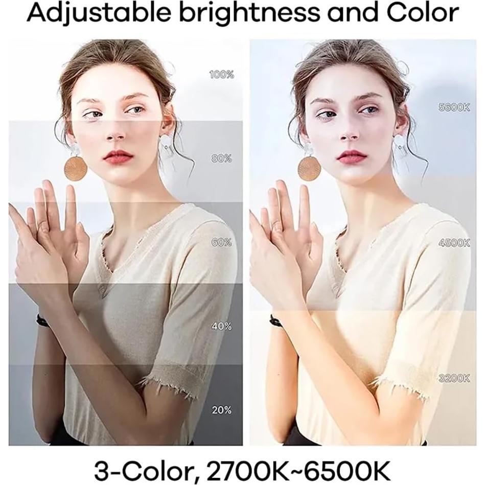 Luz de Video LED HIOUME Regulable 4000mAh 240 Perlas CRI>95