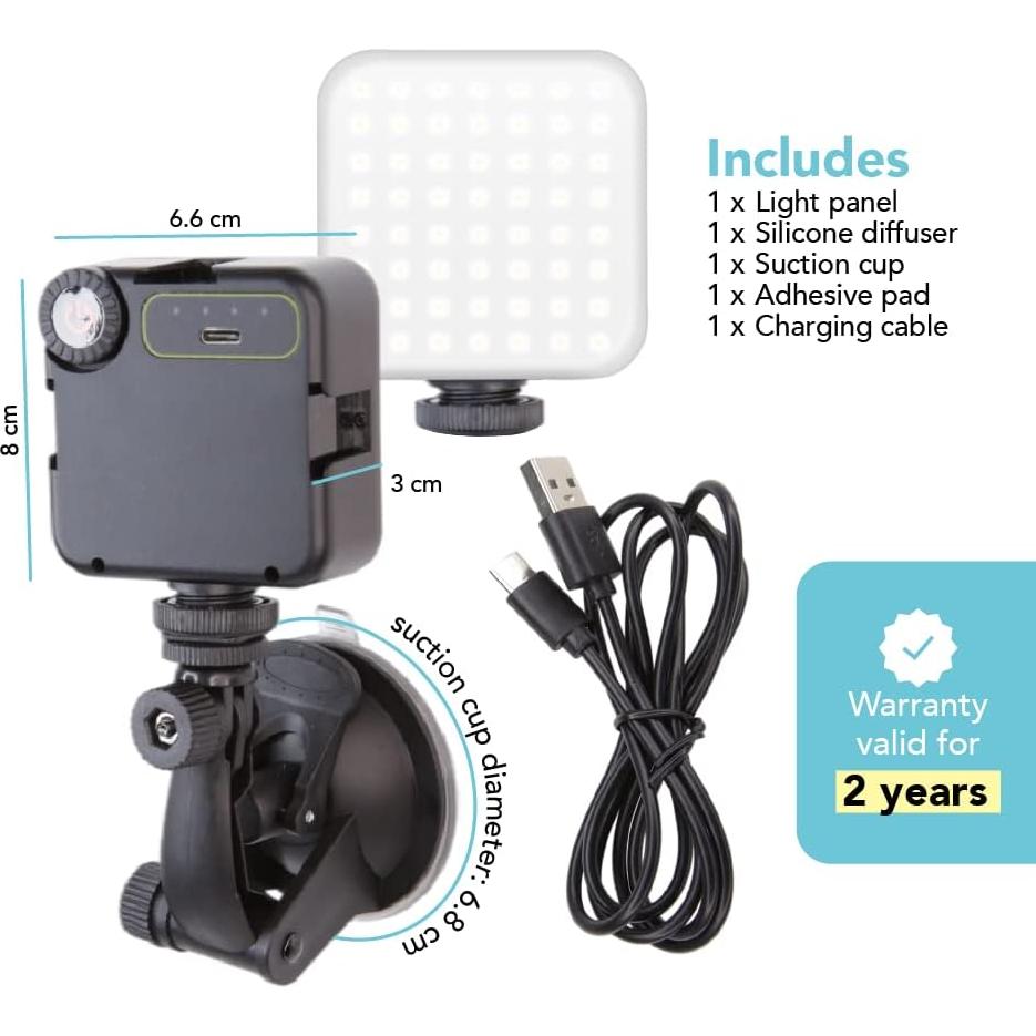 Kit de Iluminación LED Regulable Foto&Tech con Difusor 2100mAh