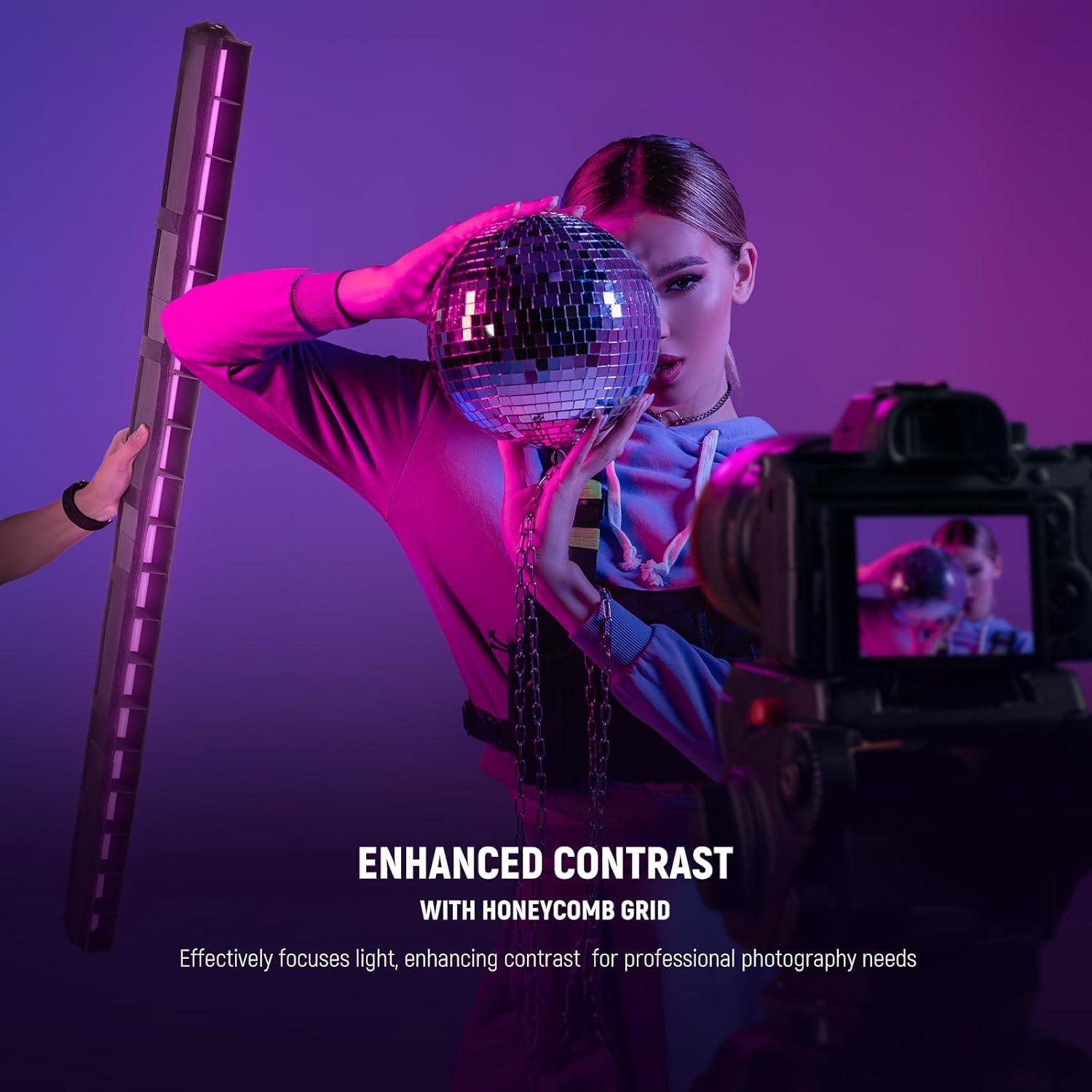 Kit de Difusor de Luz LED NEEWER para TL120C RGB 126x5x7 cm