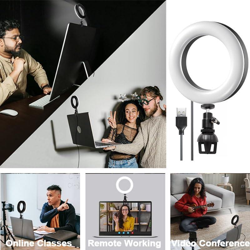 Kit de Iluminación LED HuaerHui para Videoconferencias 15.8cm