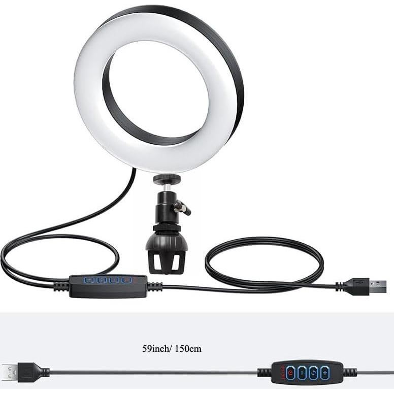 Kit de Iluminación LED HuaerHui para Videoconferencias 15.8cm