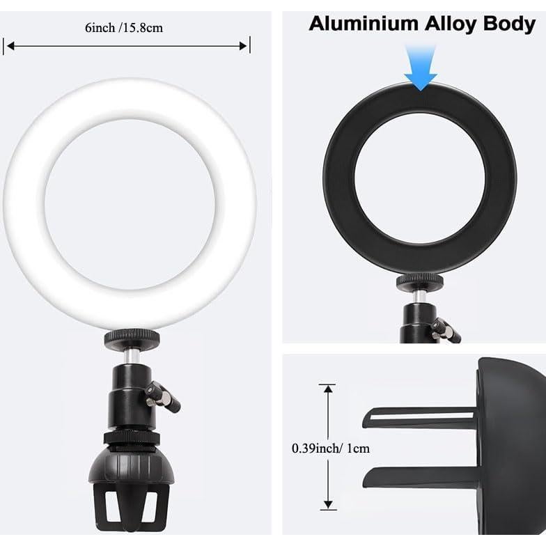 Kit de Iluminación LED HuaerHui para Videoconferencias 15.8cm