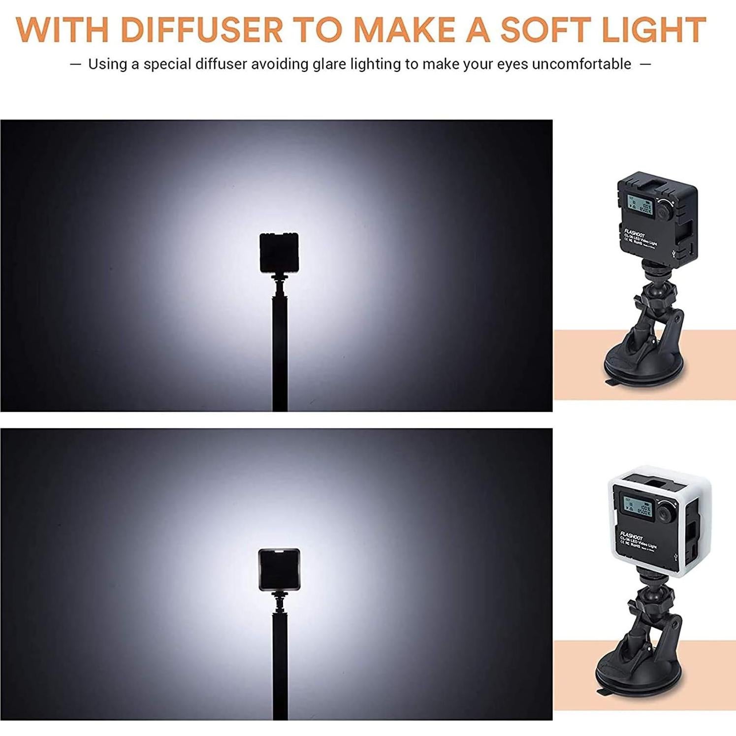 Kit de Iluminación LED para Videoconferencias FLASHOOT CL-36