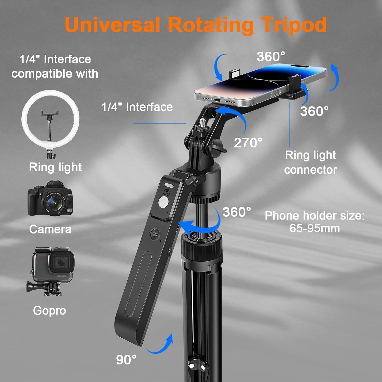 Kit de Vlogging Litchitech C19 con Trípode 180 cm, Micrófono y Luz