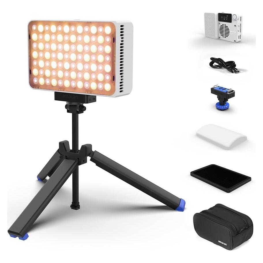 Kit de Luz LED Bi-Color Amaran Ace 25x 32W con Accesorios