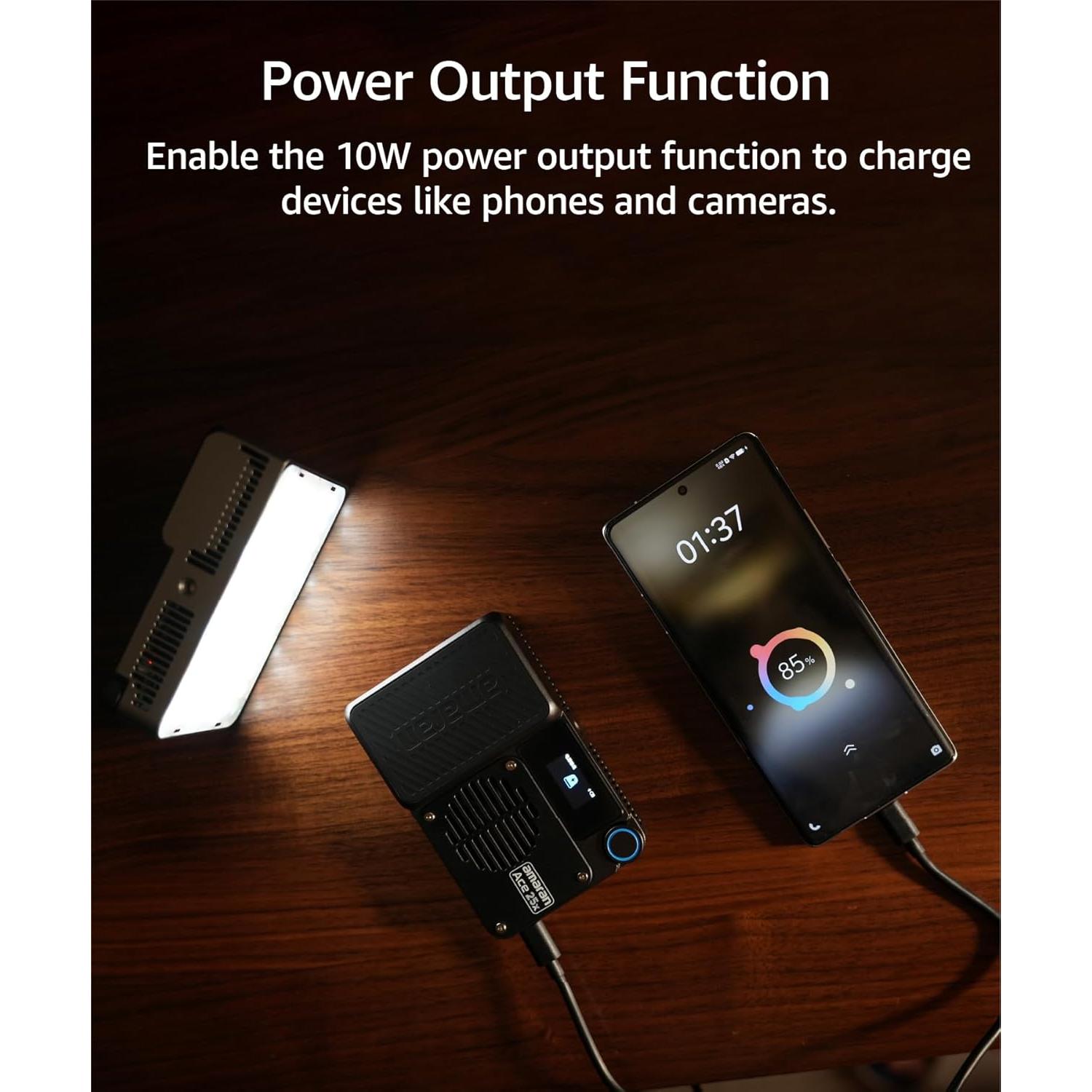 Kit de Luz LED Bi-Color Amaran Ace 25x 32W con Accesorios