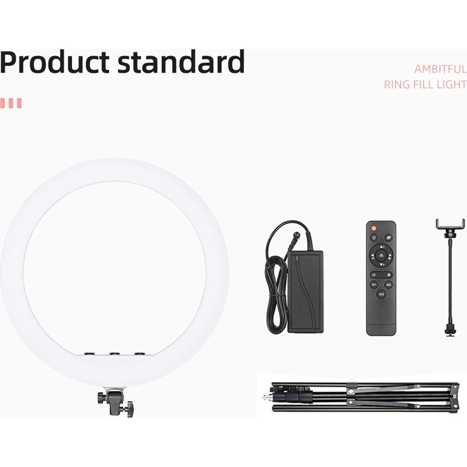 Anillo de Luz AMBITFUL RL-480 45cm 60W 3000-6000K LED