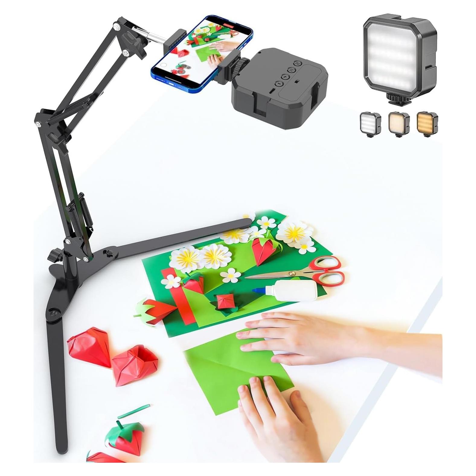 Soporte de Teléfono con Luz LED MLSAC MC-01 Ajustable