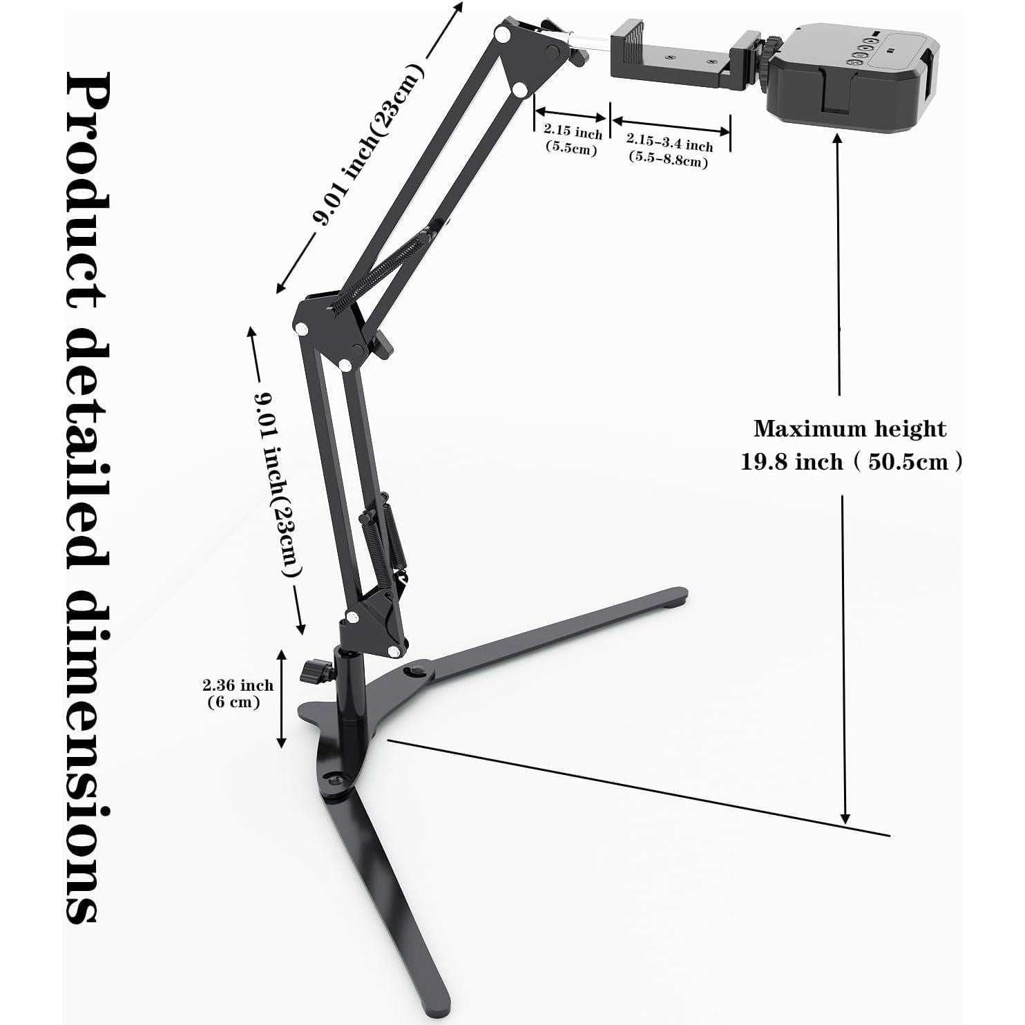 Soporte de Teléfono con Luz LED MLSAC MC-01 Ajustable