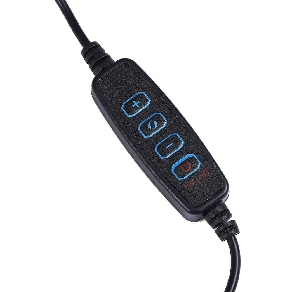 Luz de Anillo LED 20.32 cm Vivitar con Soporte y USB Blanca