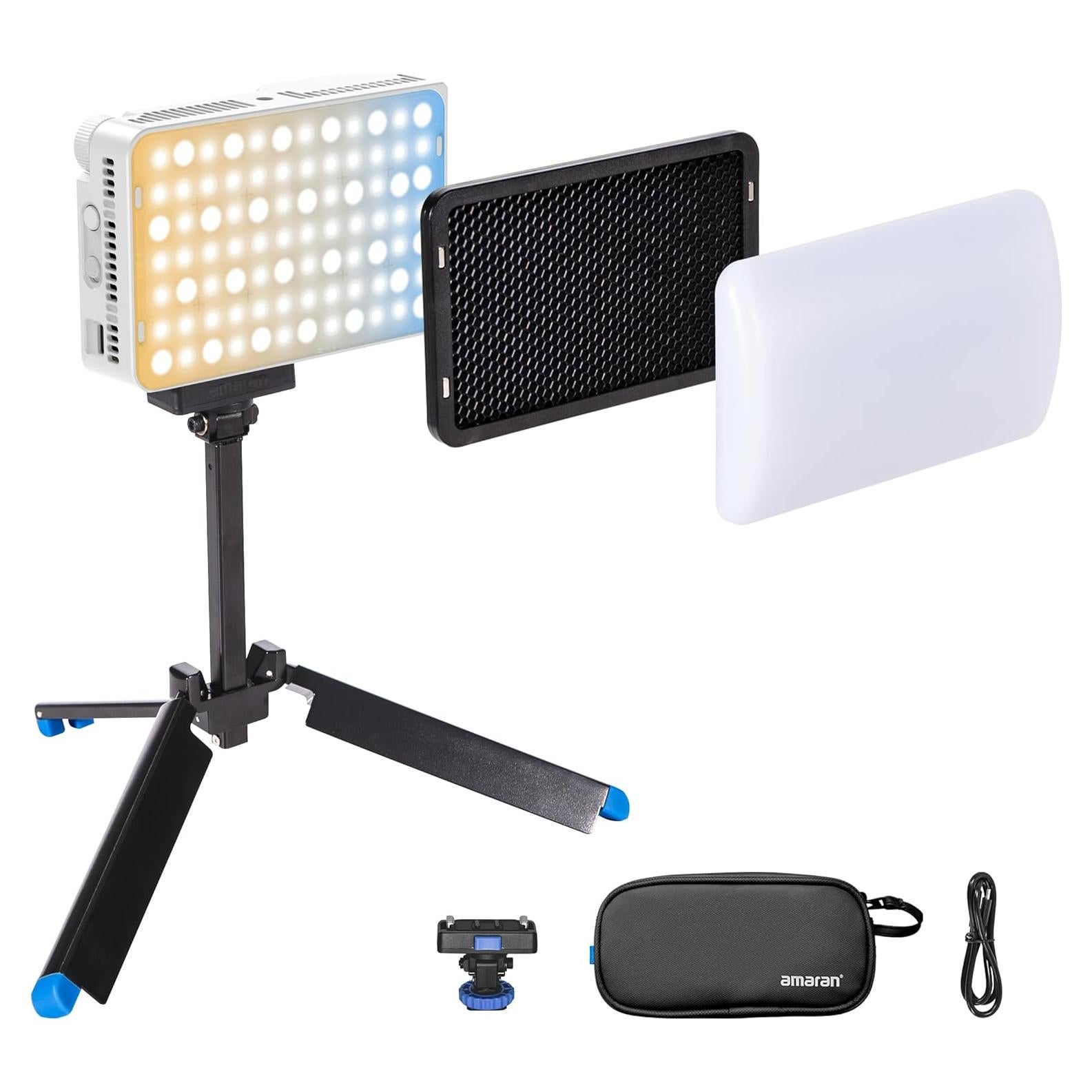 Luz LED Bi-Color Amaran Ace 25x - 32W, 1,600 Lux, Batería 4,500mAh
