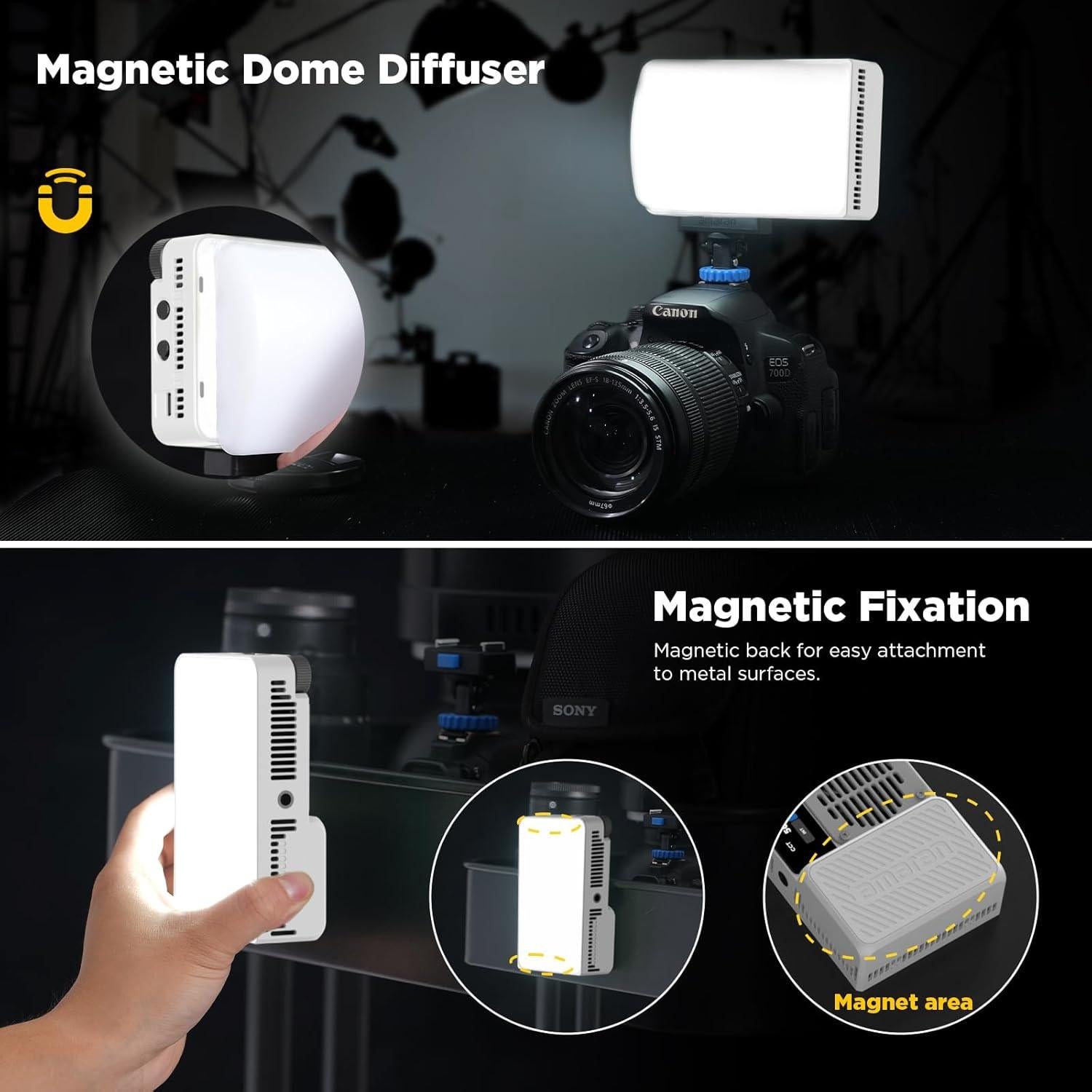 Luz LED Bi-Color Amaran Ace 25x - 32W, 1,600 Lux, Batería 4,500mAh