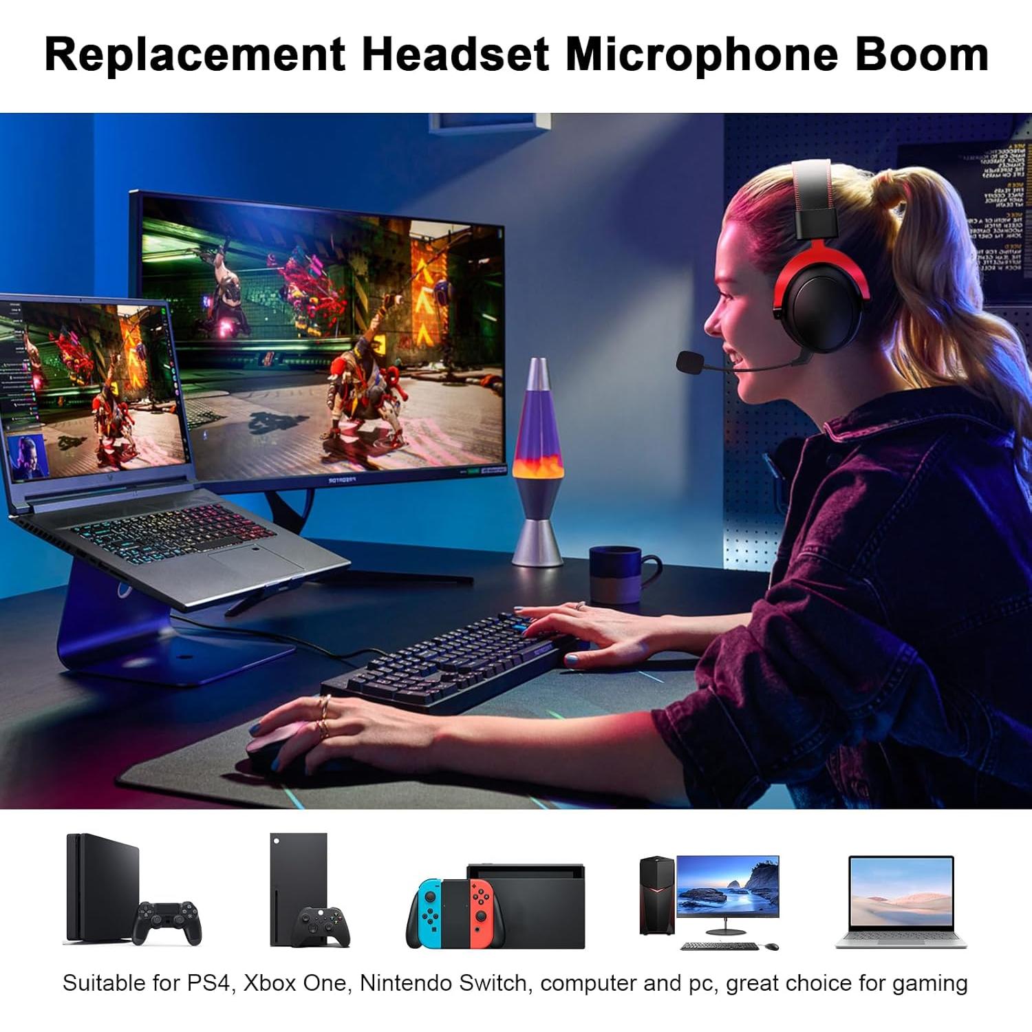 Micrófono de brazo de repuesto HyperX Cloud II 17 cm