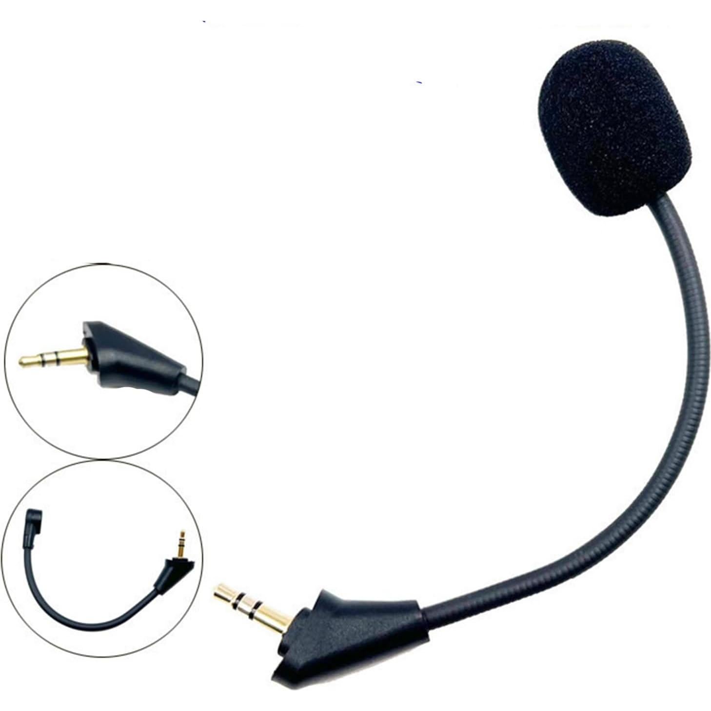Replacement Cloud Alpha Game Mic Noise Cancelling Microphone Boom only for Kingston HyperX Cloud Alpha/Cloud Alpha S Pro PS4 PS5 Computer PC Gaming Headsets 3.5mm Jack