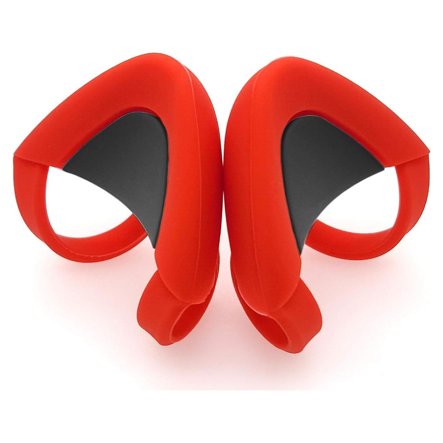 Cute Cat Ears Fits for HypreX Cloud/Cloud Stinger/Cloud Flight Headsets, Universal Fit Lovely Kitty Adjustable Attachment Straps for Video Live Gaming Headphone,Red&Black