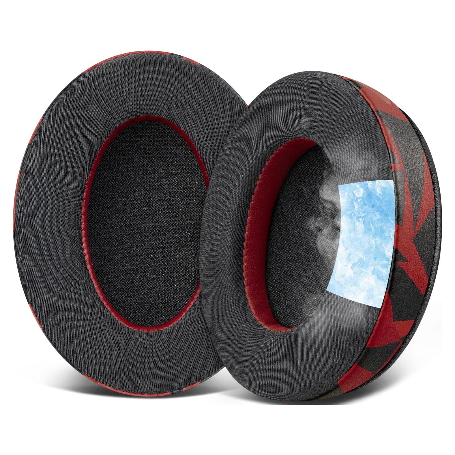 Almohadillas de Gel Refrigerante SOULWIT para Auriculares HyperX - Tormenta Roja