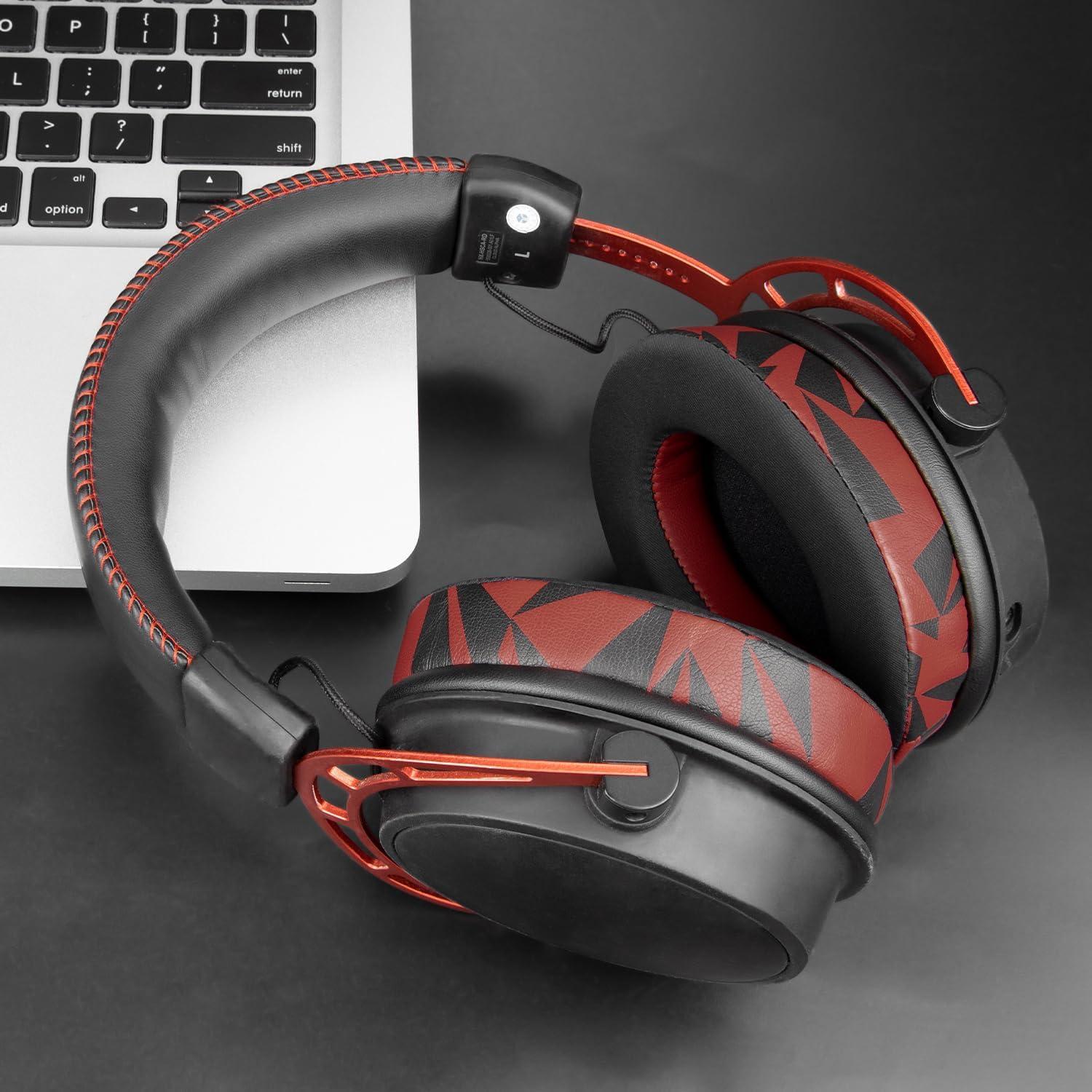 Almohadillas de Gel Refrigerante SOULWIT para Auriculares HyperX - Tormenta Roja