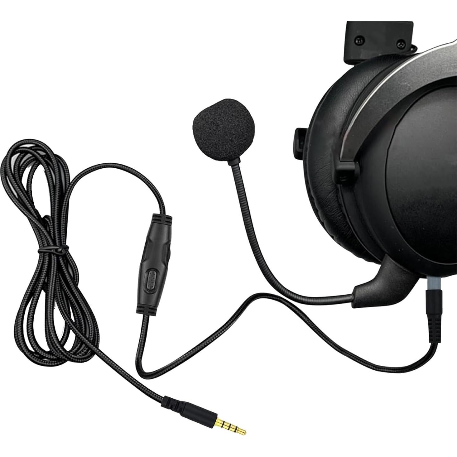 Cable de audio auxiliar Flylin 2M 3.5mm para auriculares Kingston Hyper Cloud