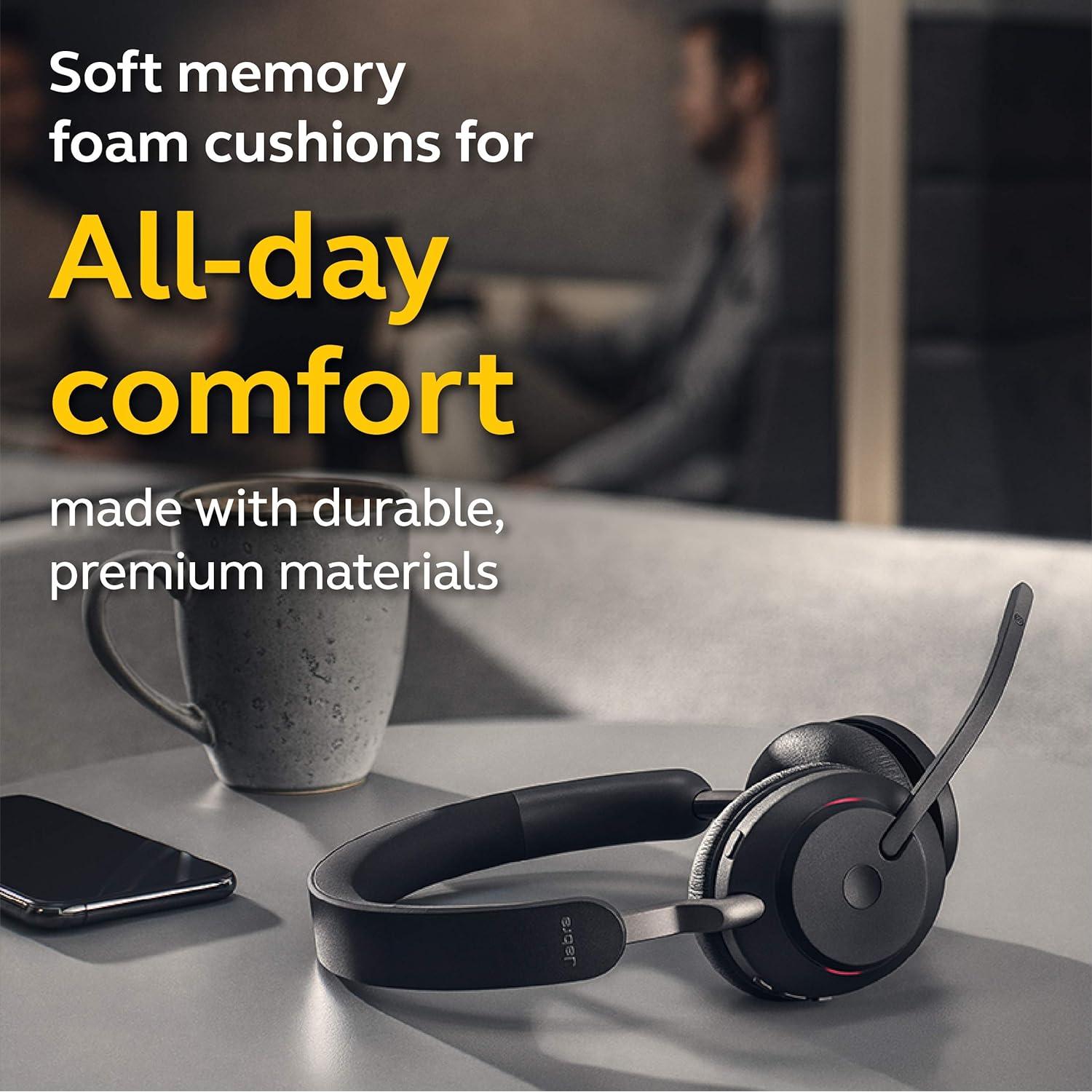 Auriculares Inalámbricos Jabra Evolve2 65 MS, 37h Batería, Bluetooth