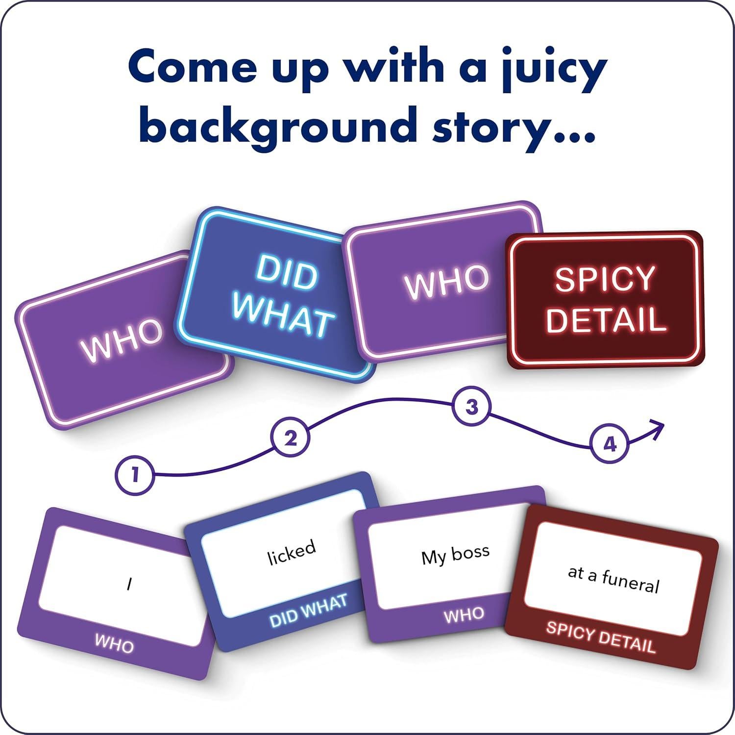 Juego de Cartas Freaky Rumors - 3 a 6 Jugadores, 200 Cartas