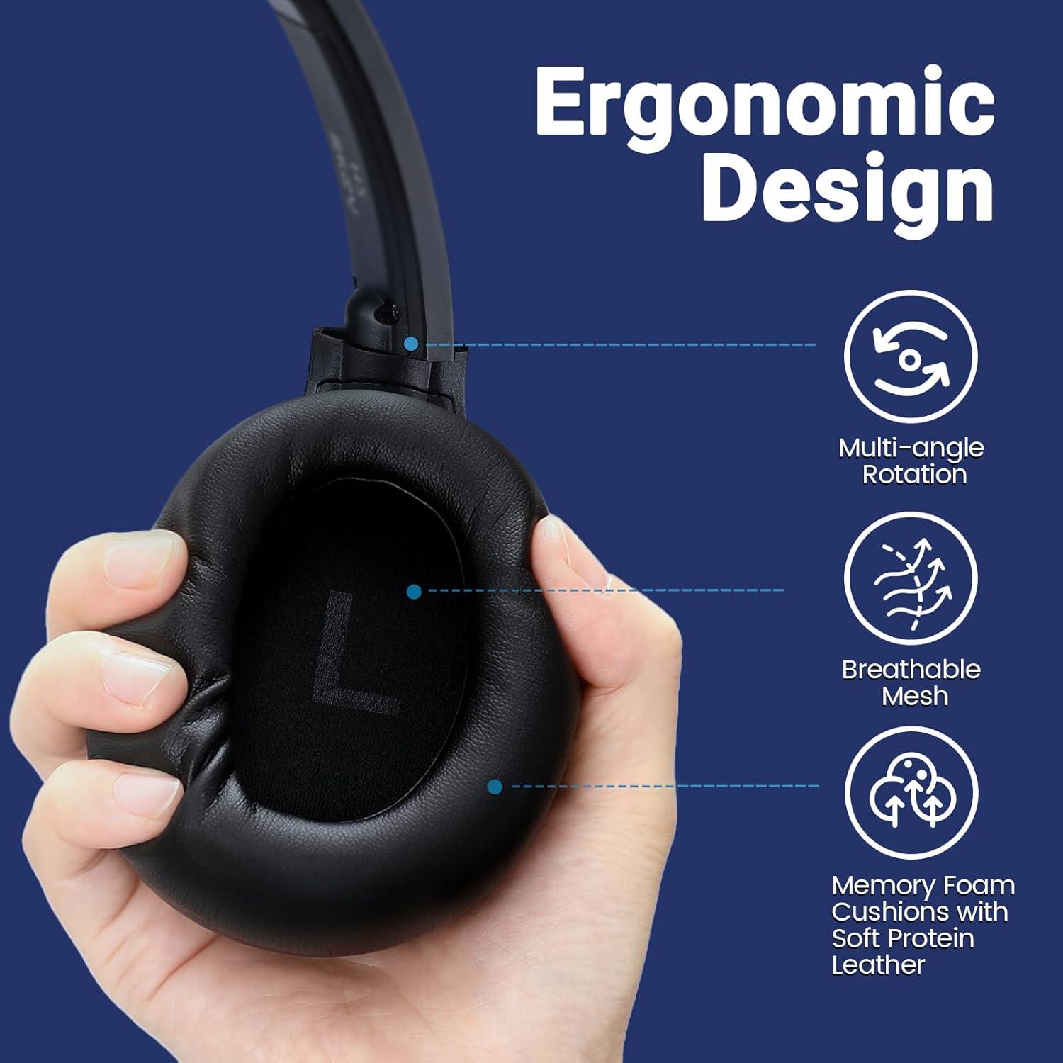 Auricular USB EKSA H2 con micrófono y cancelación de ruido