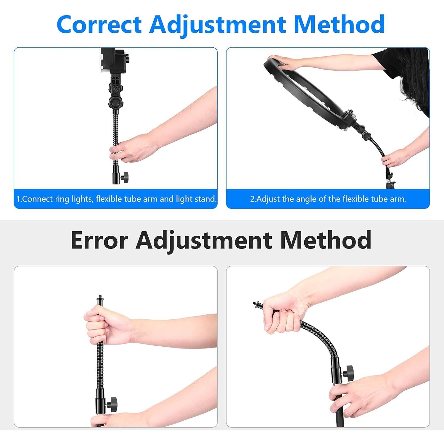 Brazo Flexible de Metal Neewer 25cm para Luces de Video