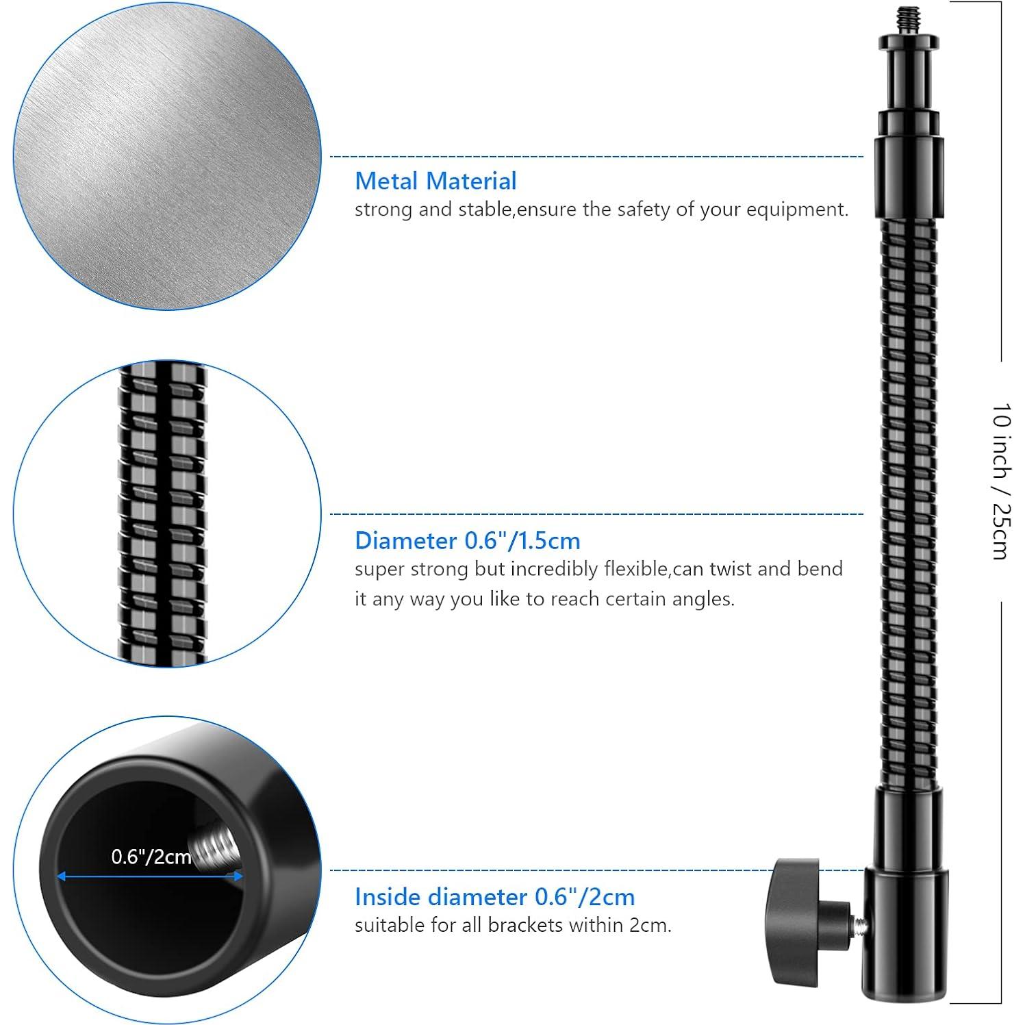 Brazo Flexible de Metal Neewer 25cm para Luces de Video