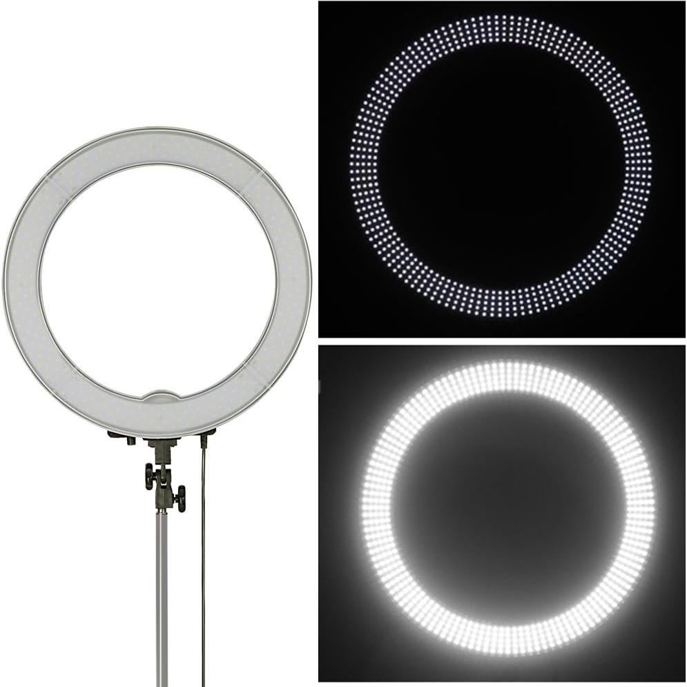 Luz de Anillo Neewer 18" 55W Regulable 5500K con Brazo