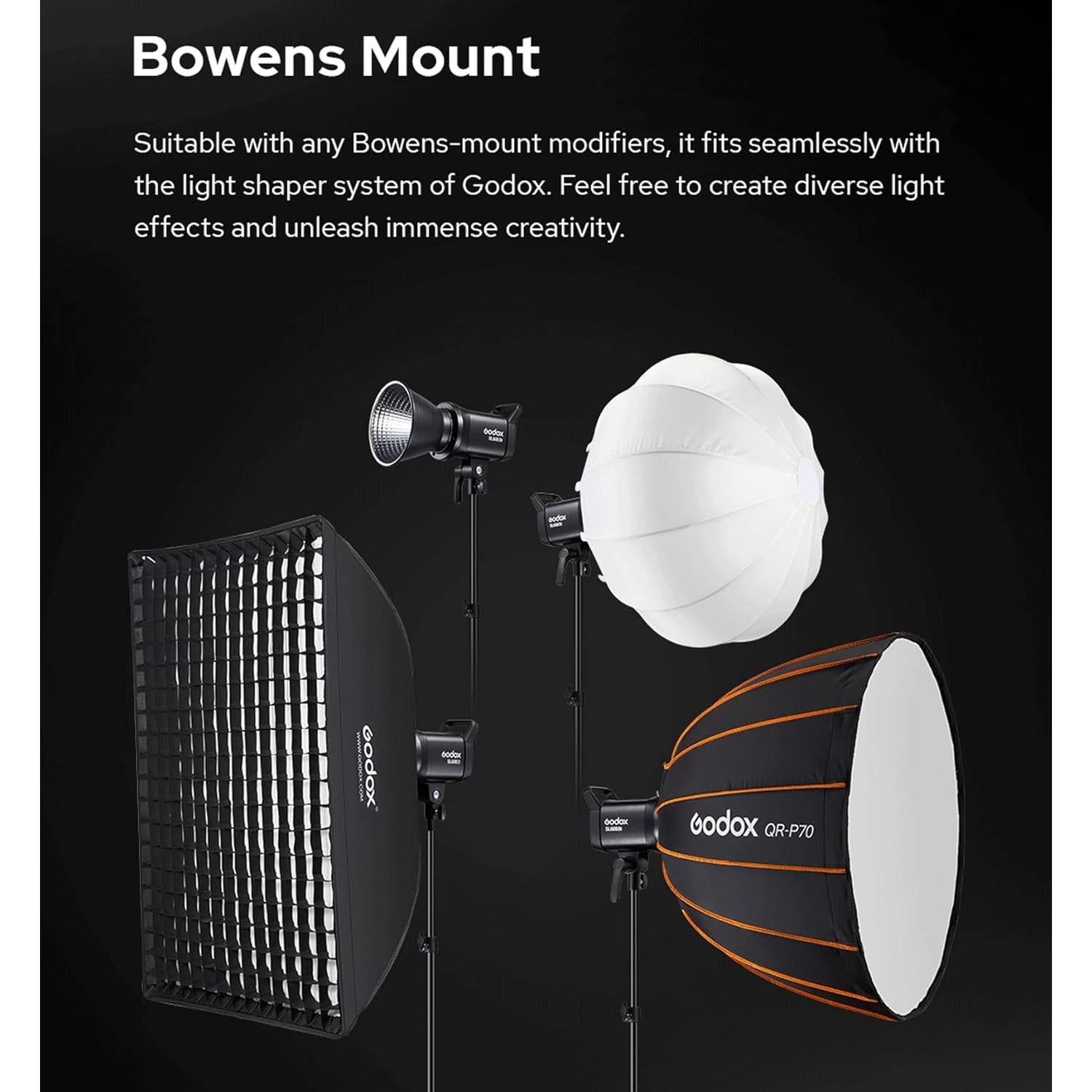 Godox SL60IID Luz de Video LED 15.8kg, CRI96+, TLCI97+, Control APP