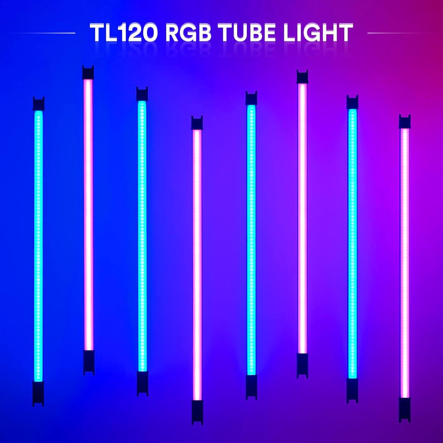 Godox TL120 Kit de 4 Tubos de Luz RGB Recargables 2700K-6500K