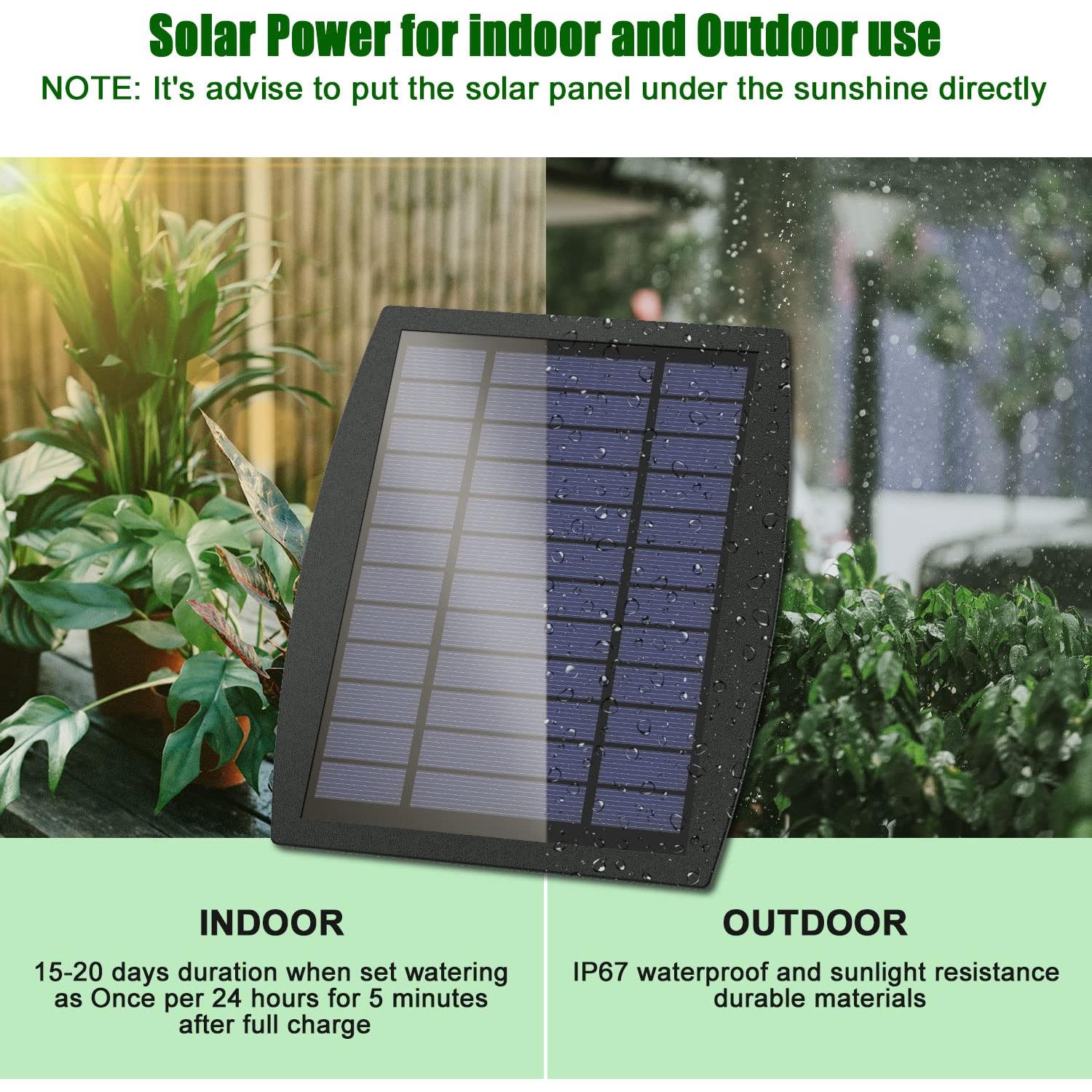 Sistema de Riego Solar Automático JIYANG 30 Macetas 12 Modos