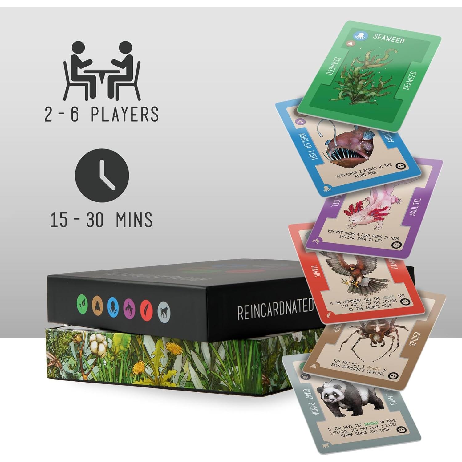 Juego de Cartas Reencarnado Doolittle Gaming 2-6 Jugadores