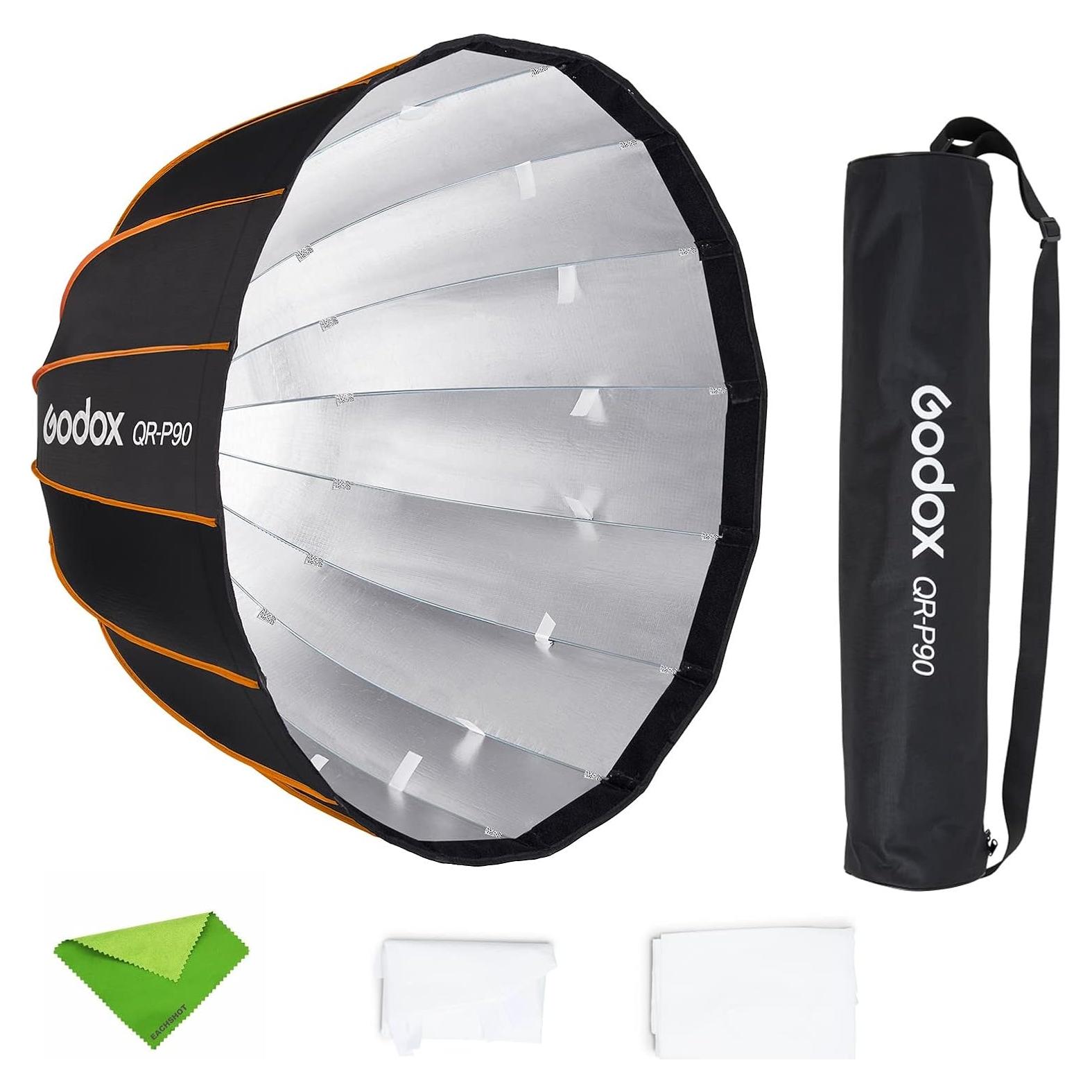 Softbox Parabólico Godox QR-P90 90cm Montaje Bowens