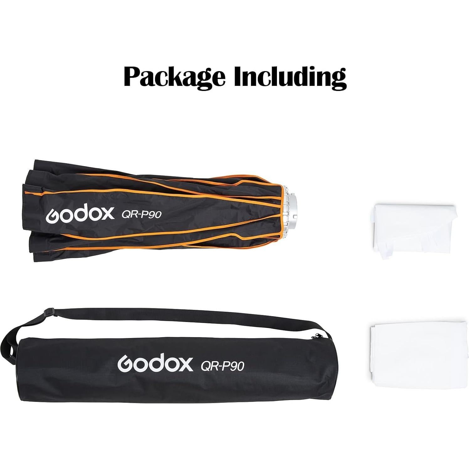 Softbox Parabólico Godox QR-P90 90cm Montaje Bowens