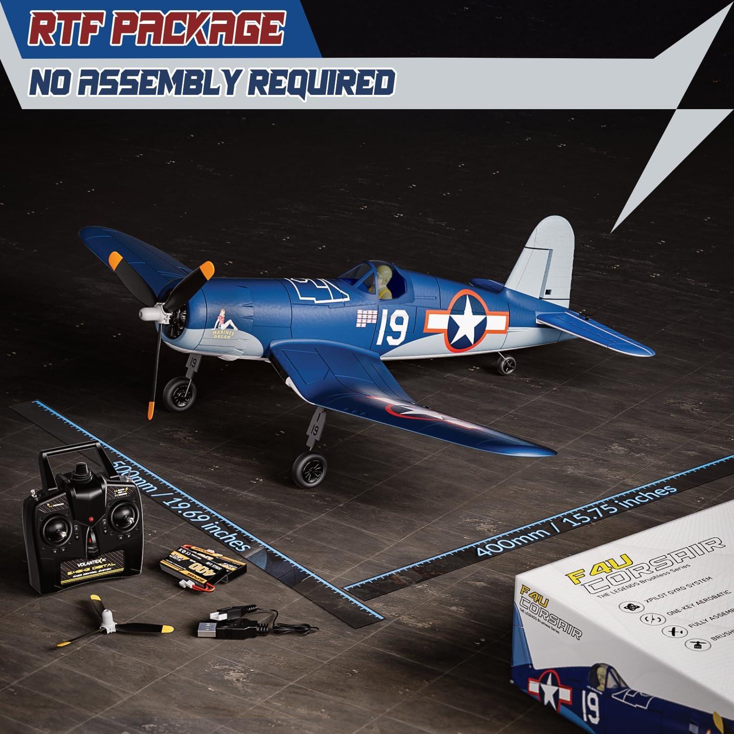 Avión RC LEAMBE F4U Corsair 500mm Sin Escobillas RTF