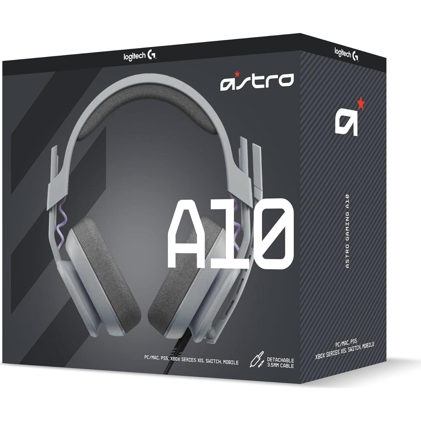 Auriculares de Juego Astro A10 Gen 2 con Micrófono - Gris