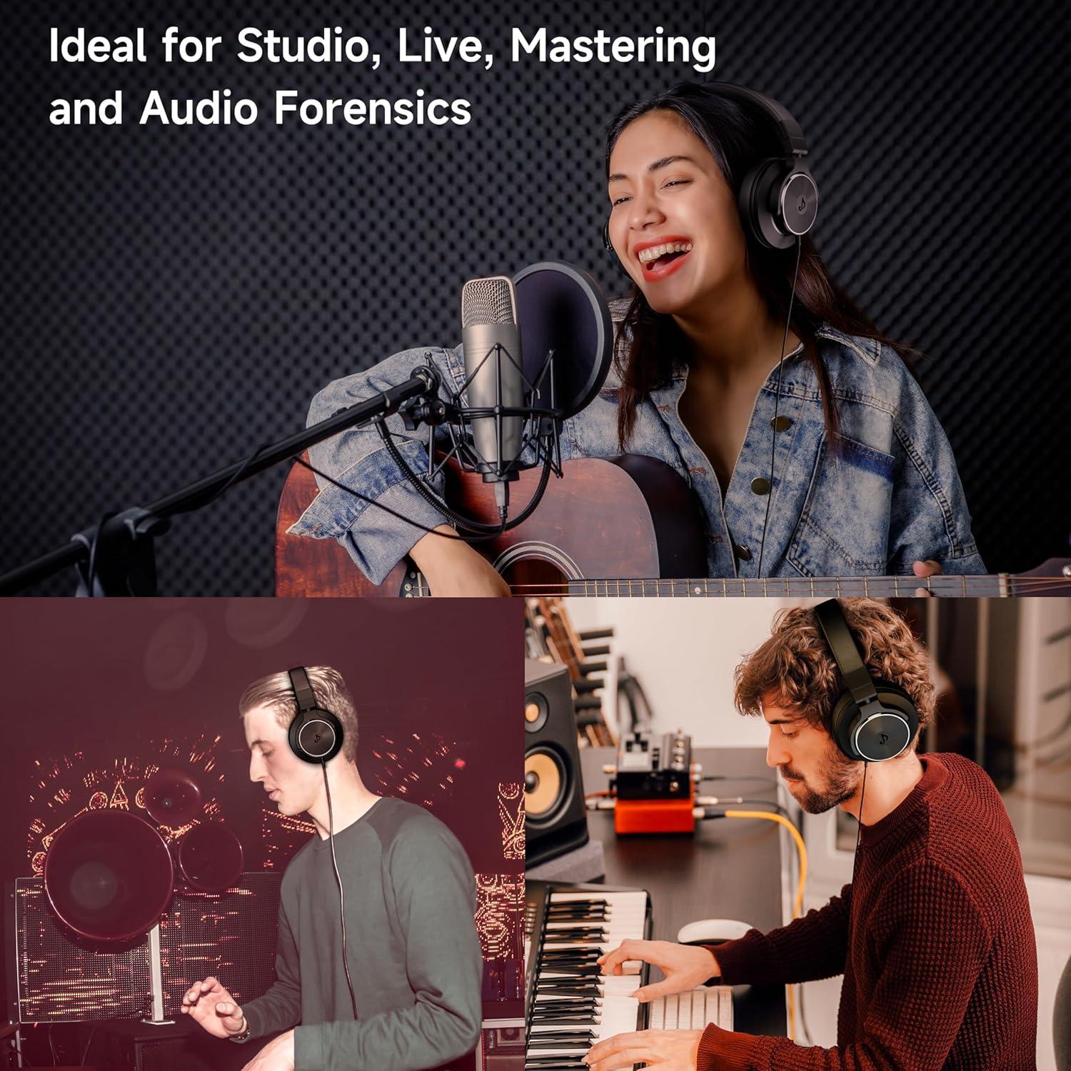 Auriculares de Estudio Rumoon CM7005 con Cable 50mm Negro