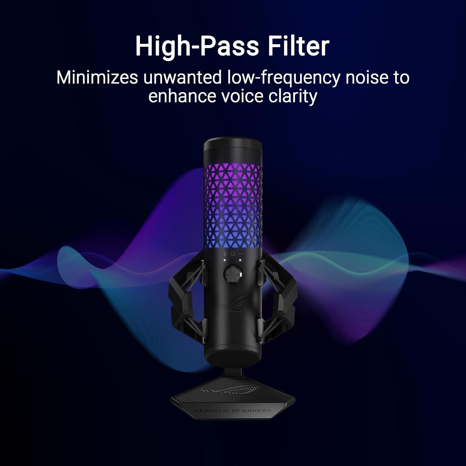 Micrófono de Juego Condensador ASUS ROG Carnyx Negro 192 kHz