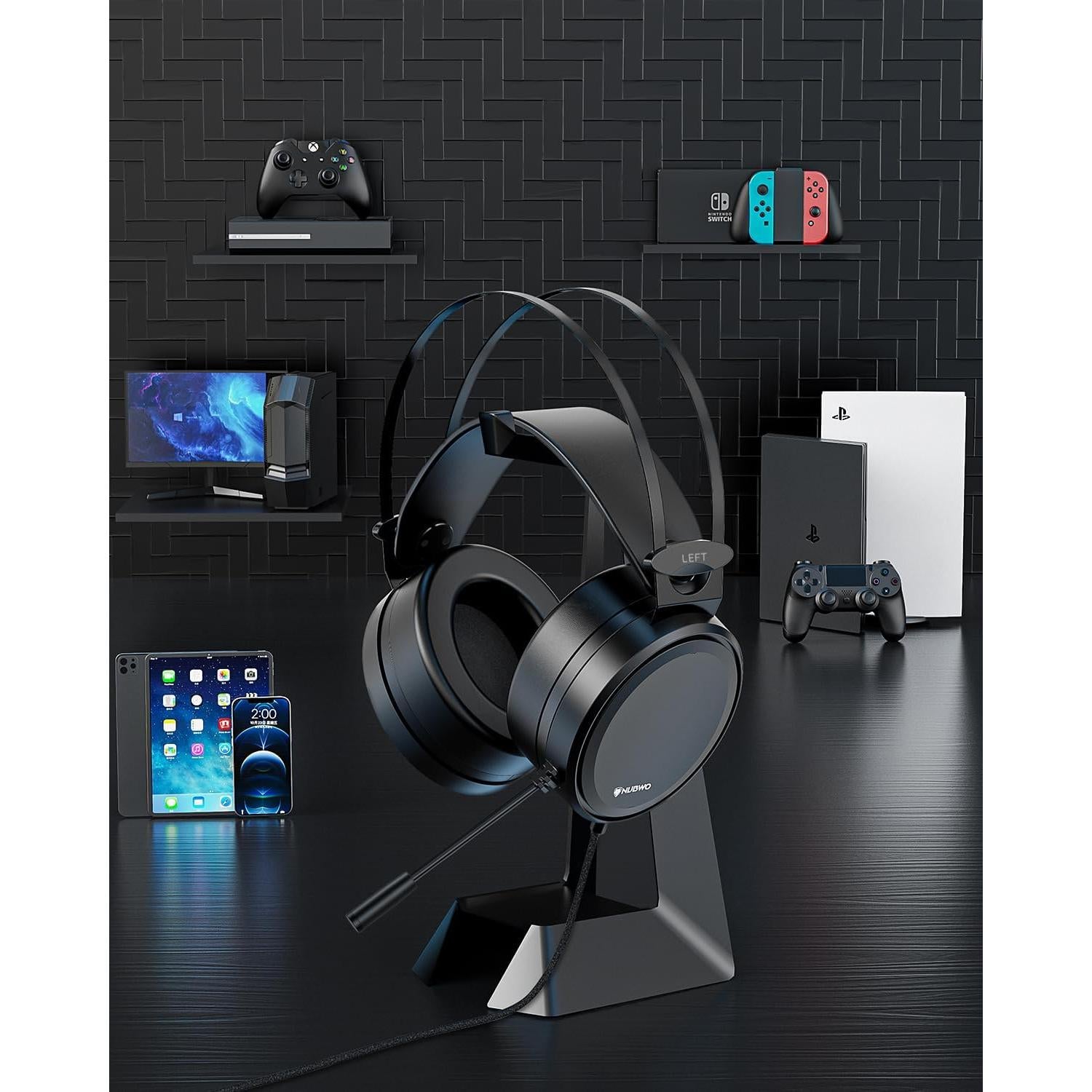 Auriculares Gaming NUBWO N7 Estéreo con Micrófono Cancelador de Ruido