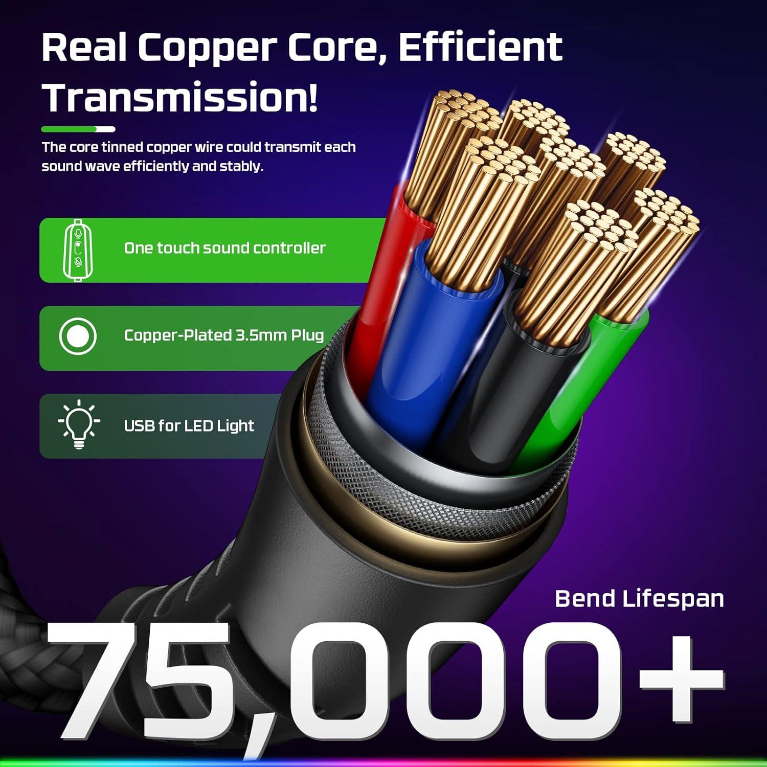 Auriculares Gaming Fachixy FC-200 con Micrófono y RGB