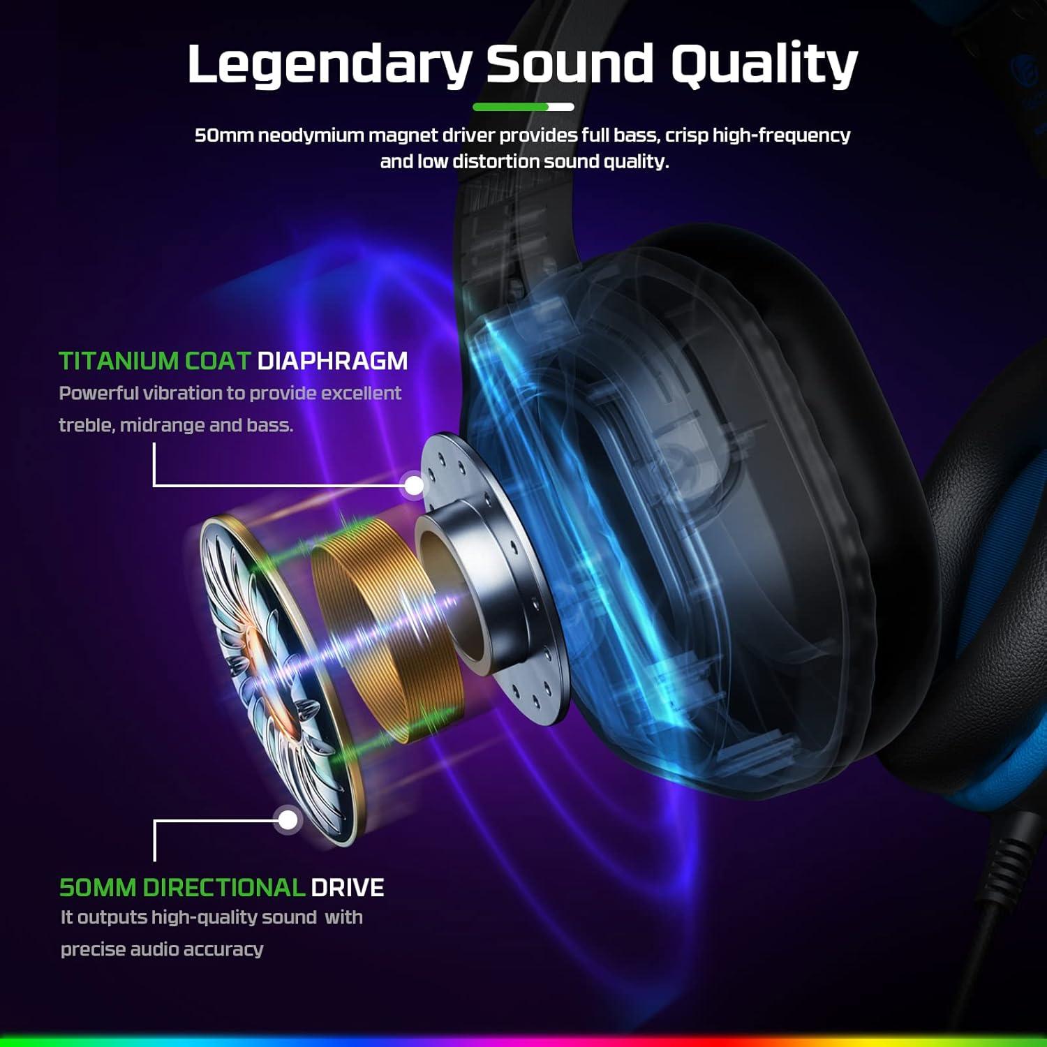 Auriculares Gaming Fachixy FC-200 con Micrófono y RGB