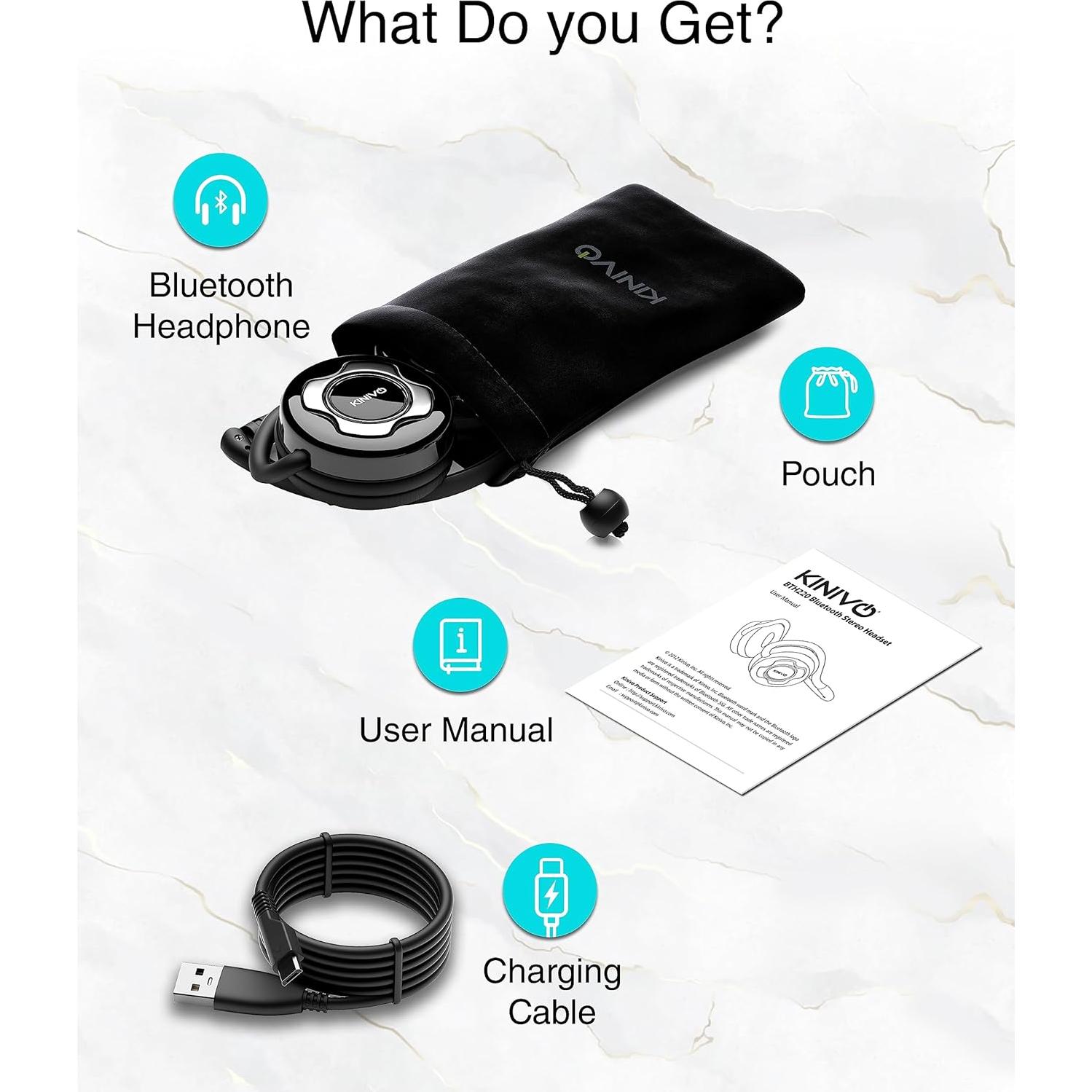 Auriculares Estéreo Bluetooth Kinivo BTH220 - 8 Horas de Batería