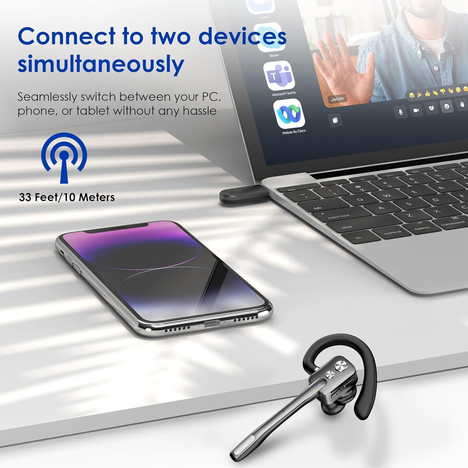 Auricular Bluetooth ICOMTOFIT M-ONE con Cancelación de Ruido