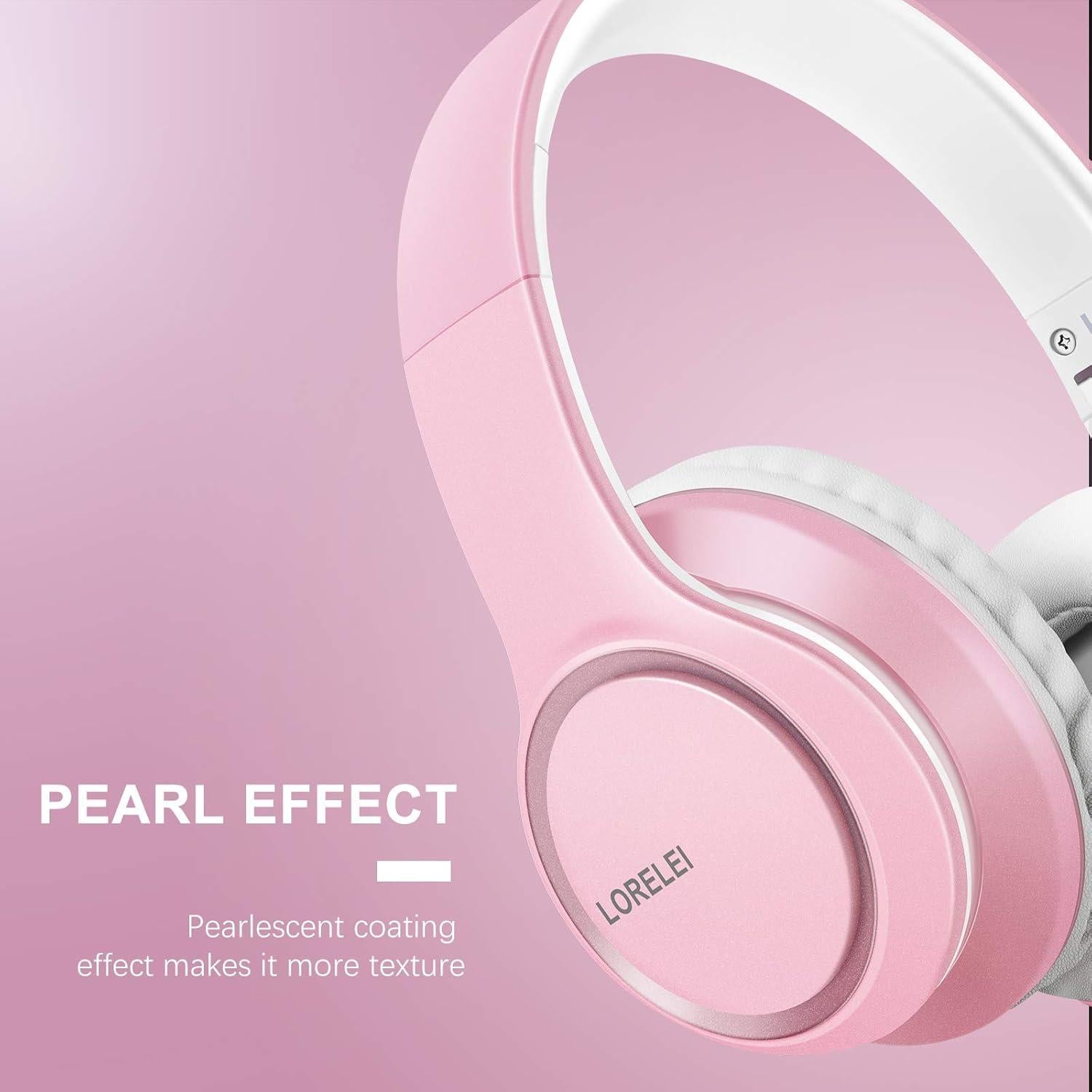 Auriculares LORELEI X8 Over-Ear con micrófono 1.5m Rosa