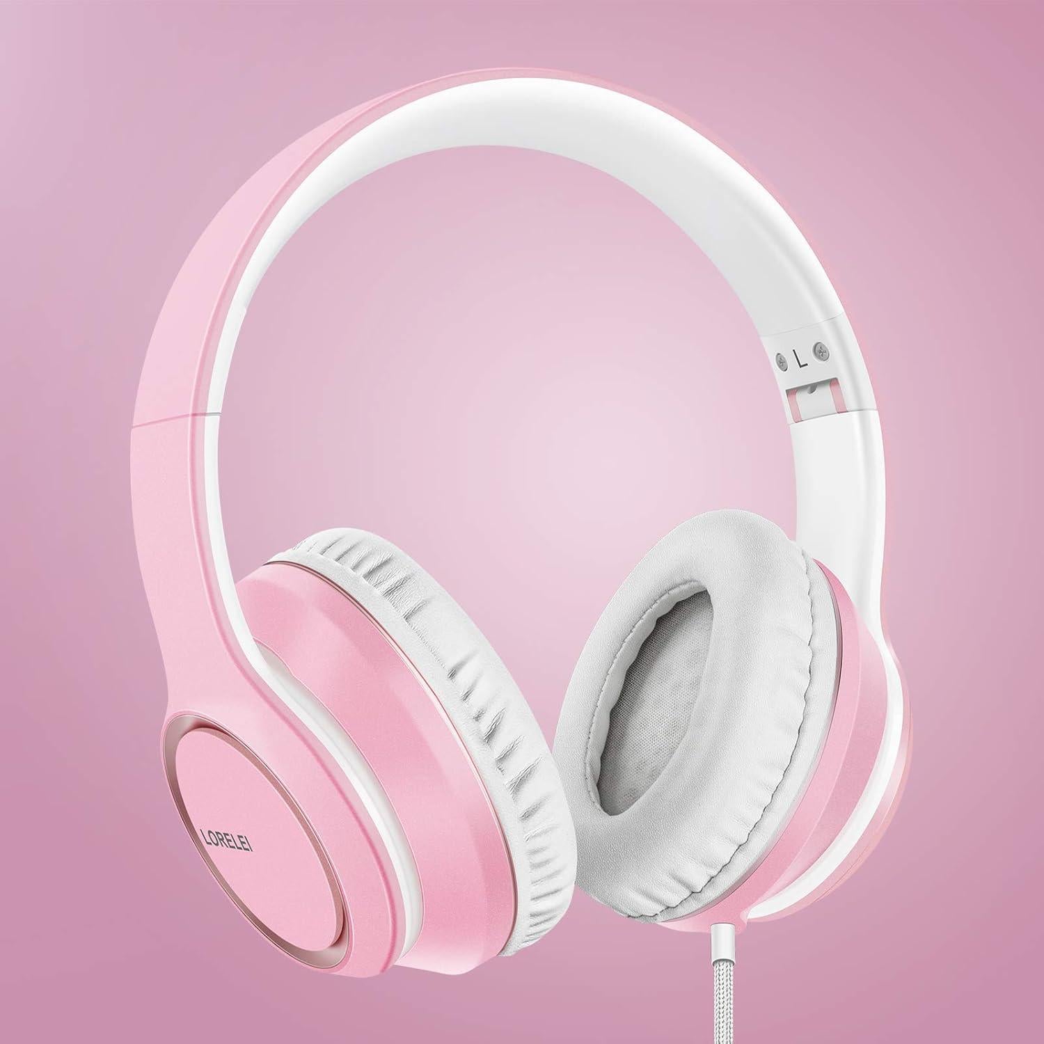 Auriculares LORELEI X8 Over-Ear con micrófono 1.5m Rosa