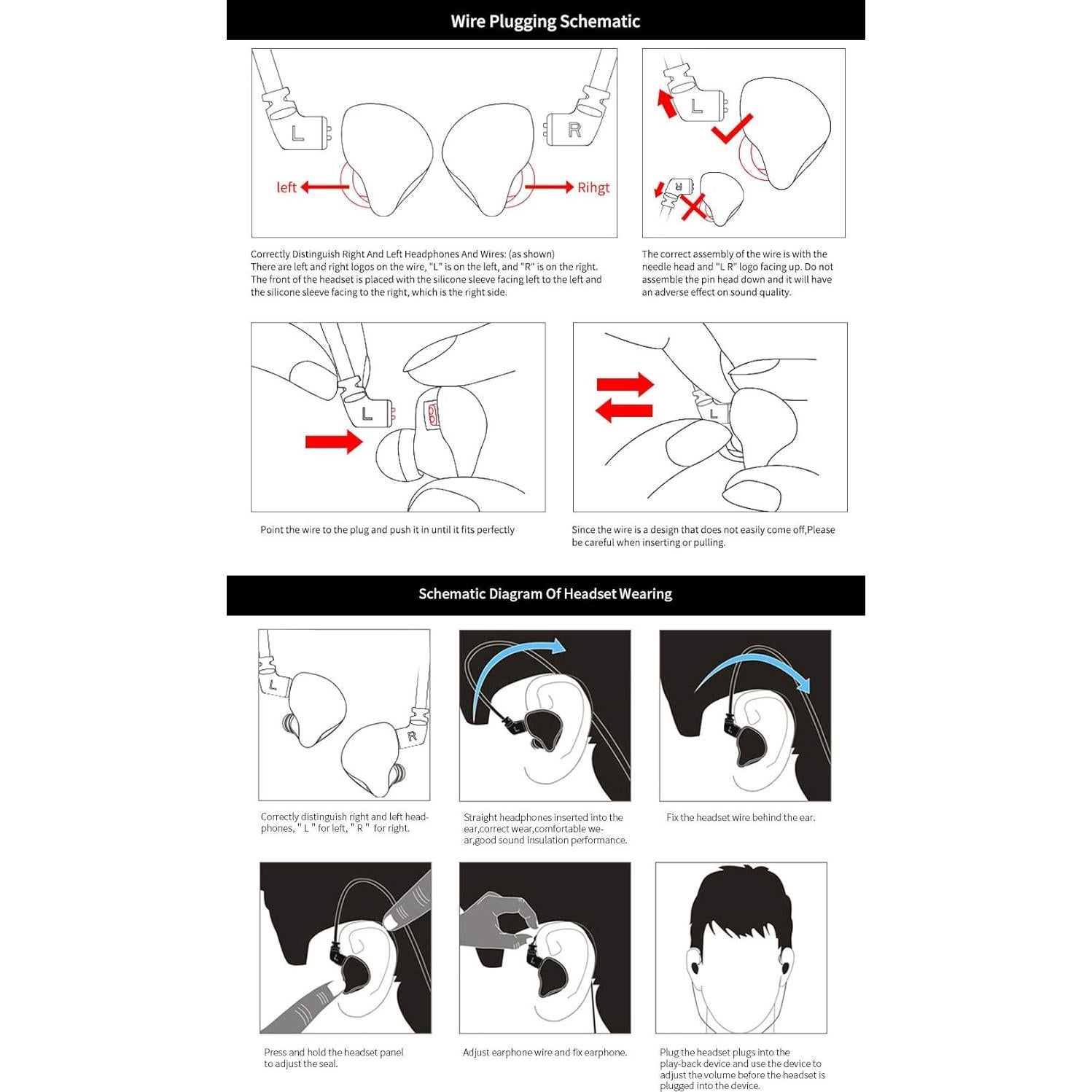 Auriculares In-Ear KZ ZSN PRO X 1BA+1DD HiFi Cableado Negro